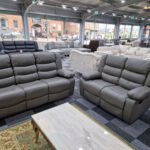 Grey Reclining 3 Seater + 2 Seater set